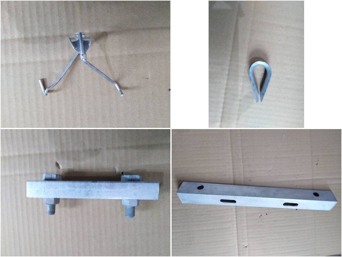 Pole line hardware fittings